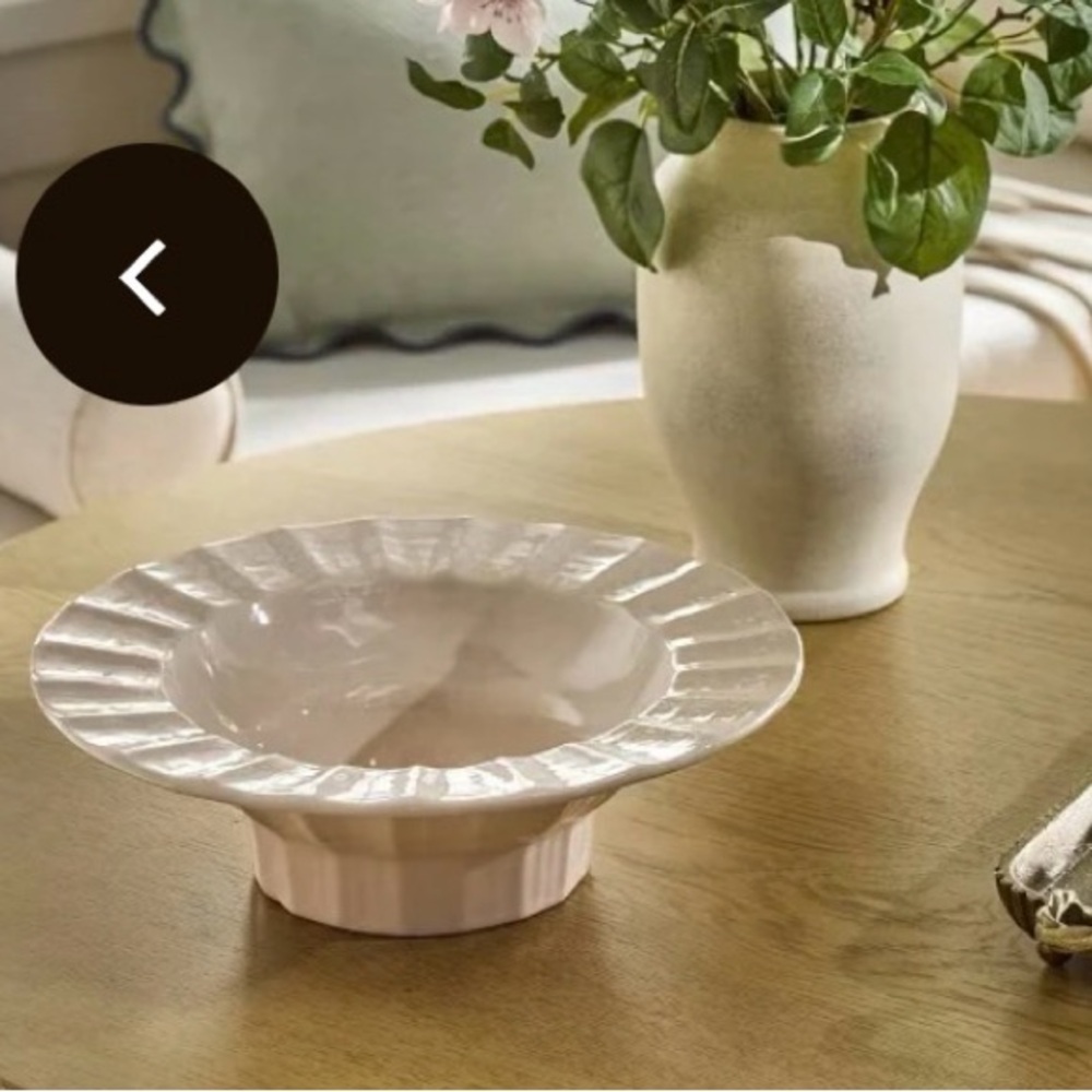 4/$25 Threshold STUDIO McGEE Elegant Ceramic Bowl Dusty Rose NWT